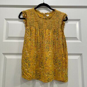 Women's Old Navy Yellow Sleeveless Blouse XL
